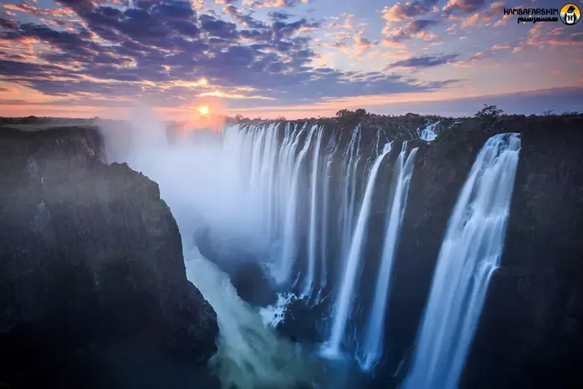 آبشار ویکتوریا از عجایب سحرانگیز آفریقا