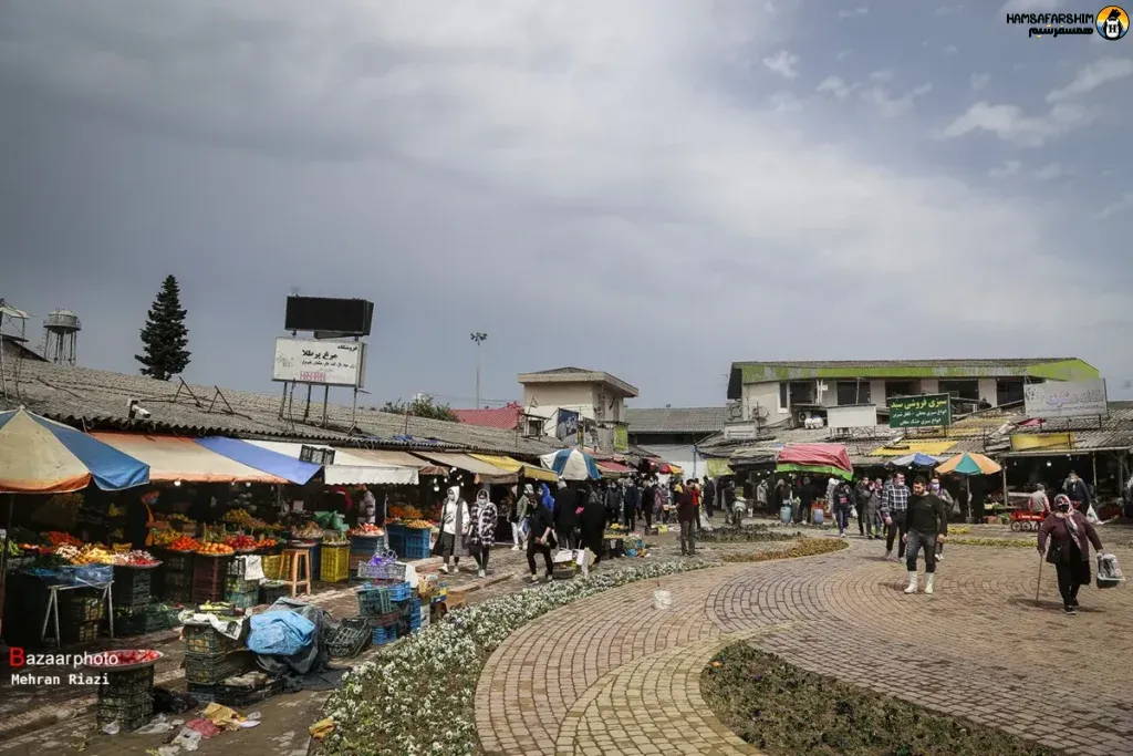 نمای بیرونی بازار روز نوشهر