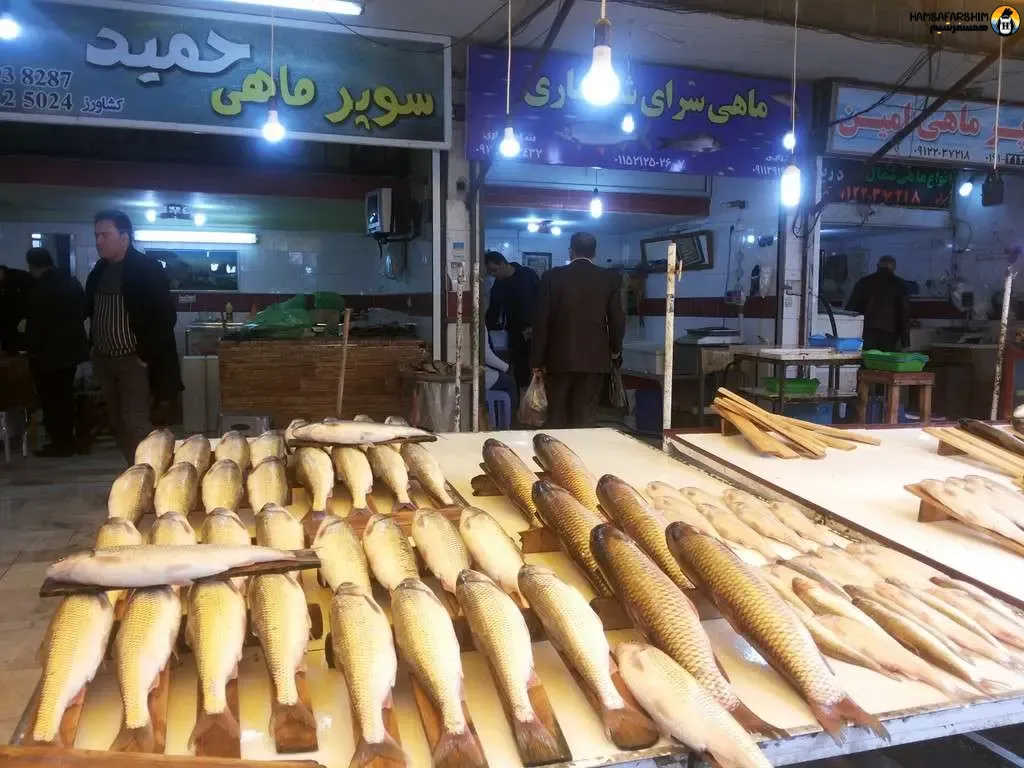 ماهی شمال در بازار روز نوشهر