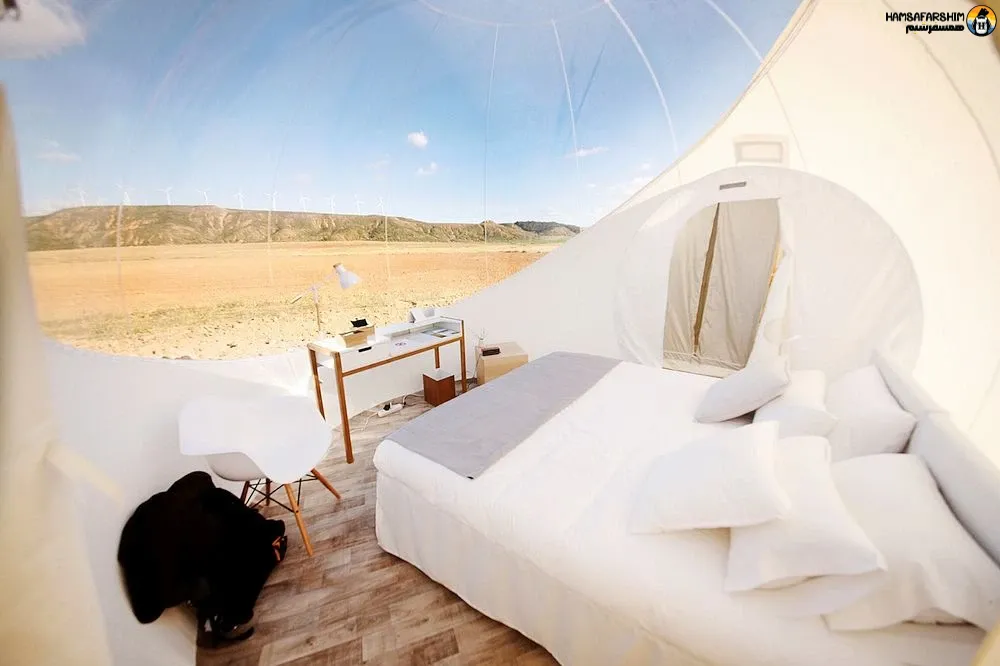 هتل حبابی Hotel Aire de Bardenas, Spain