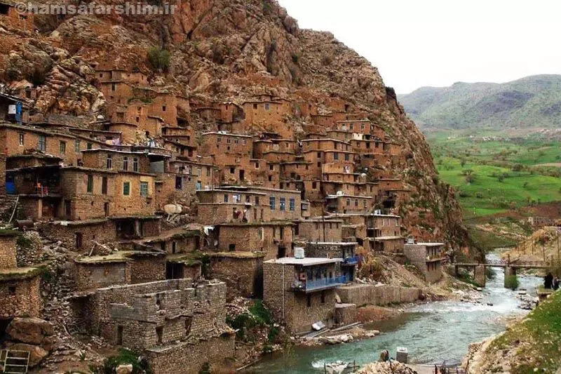 مسیر دسترسی به روستای اورامان