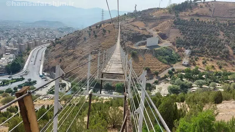 پل معلق آبیدر سنندج