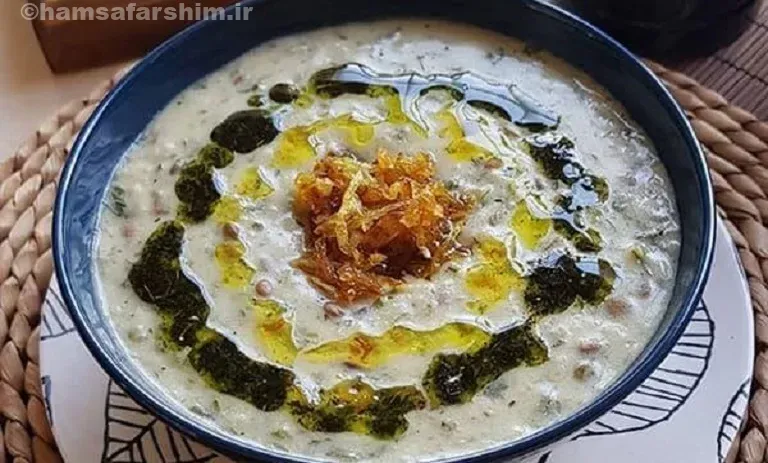 طرز تهیه آش دوغ