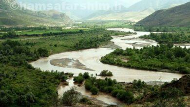 رودخانه قزل اوزن استان کردستان