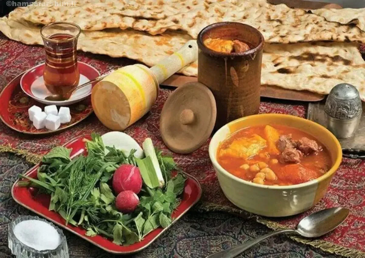 یخنی نخود شیرازی