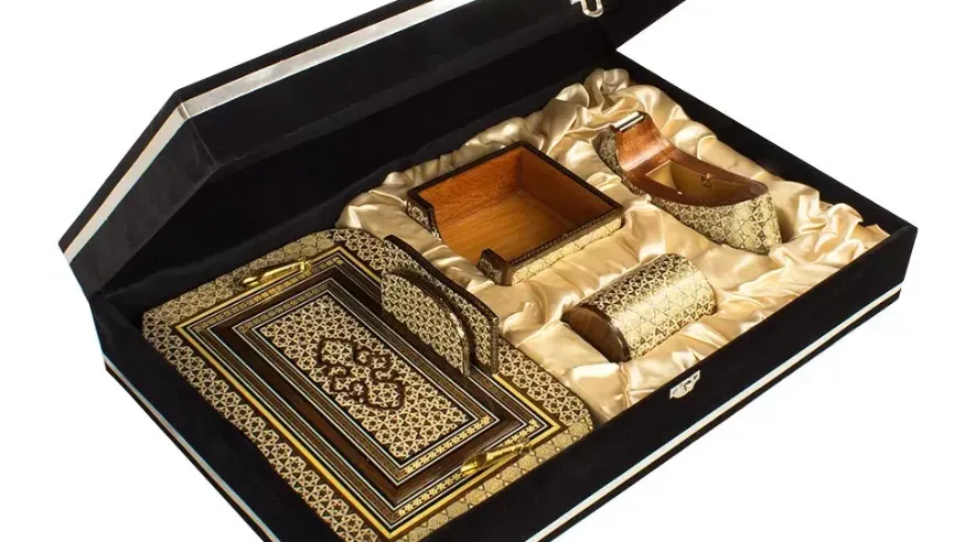 ست اداری خاتم کاری