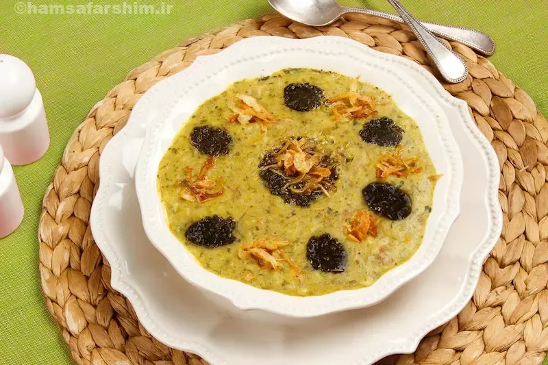 مواد اولیه و طرز تهیه آش قلقل شوشتر