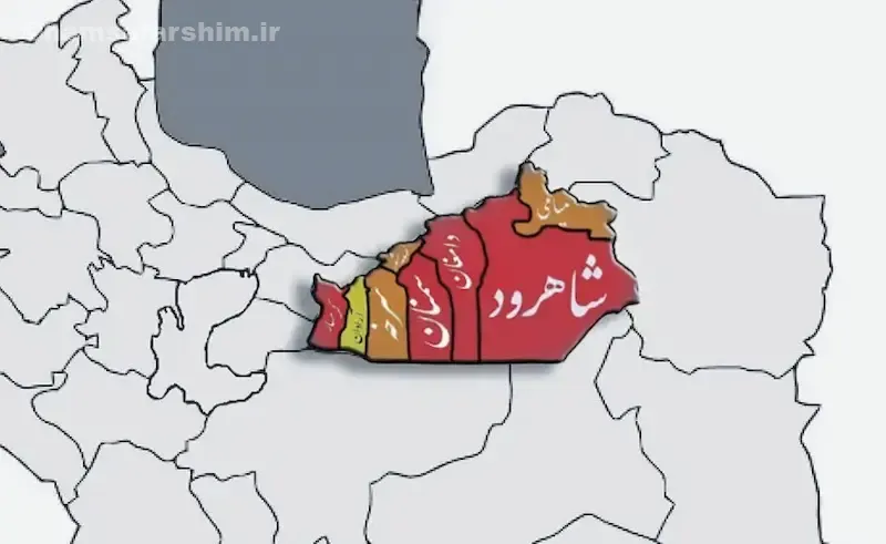 همسایگان استانی با سمنان و مسیرهای ارتباطی مهم