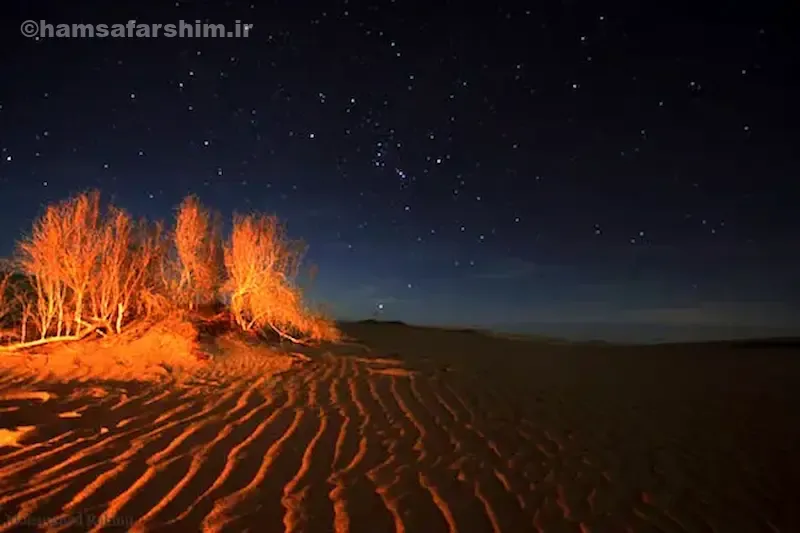 کویر ریگ‌سفید و مسیرهای رصد آسمان