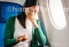جلوگیری از تهوع در هواپیما