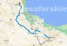 از تهران تا اردبیل چند ساعت راه است؟