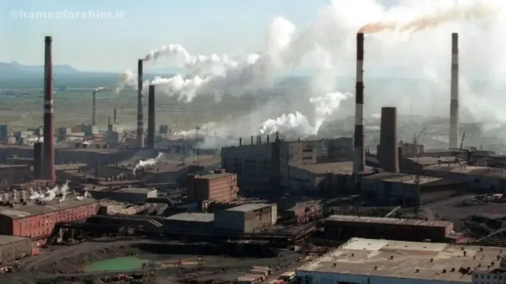 شهر نوریلسک در شمال سیبری روسیه