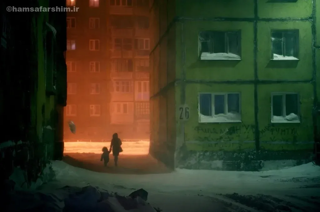 شهر نوریلسک در شمال سیبری روسیه