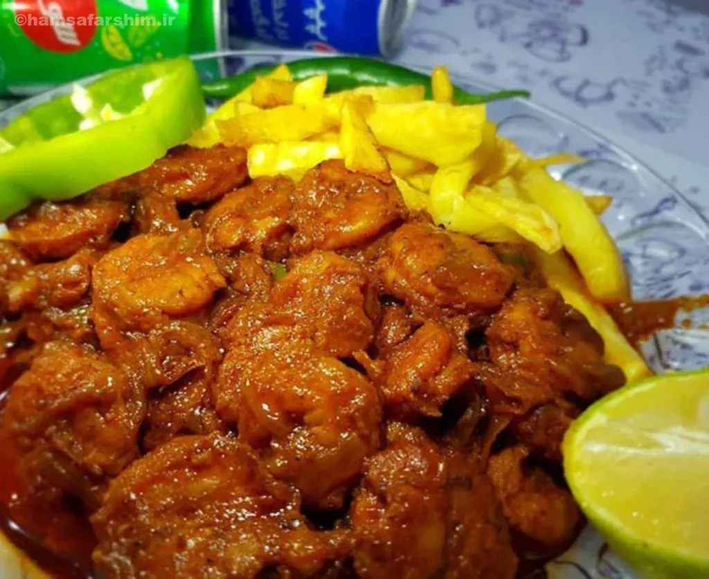 مواد لازم برای میگو دو پیازه غذای اصیل بوشهری