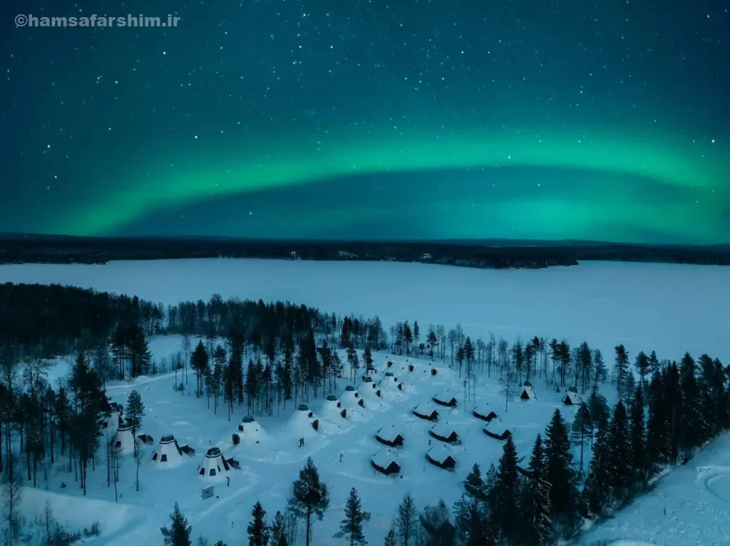 شفق قطبی لاپلند فنلاند